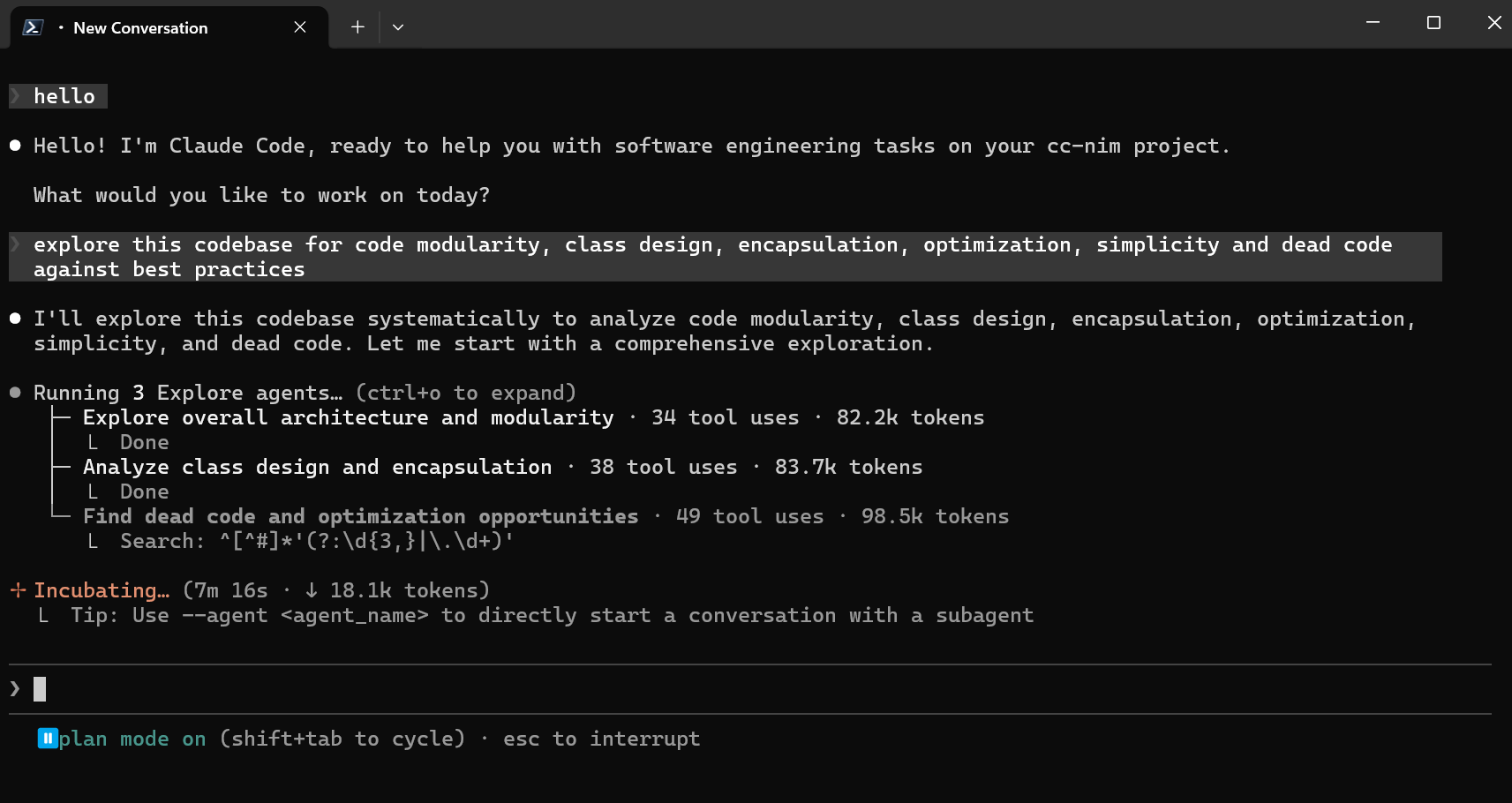 Claude Code interface powered by FCC
