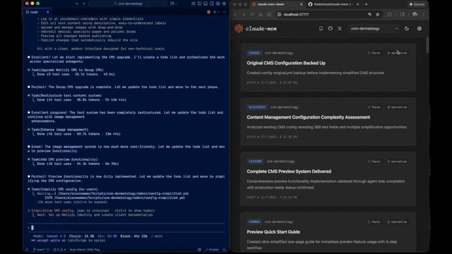 claude-mem behavior preview